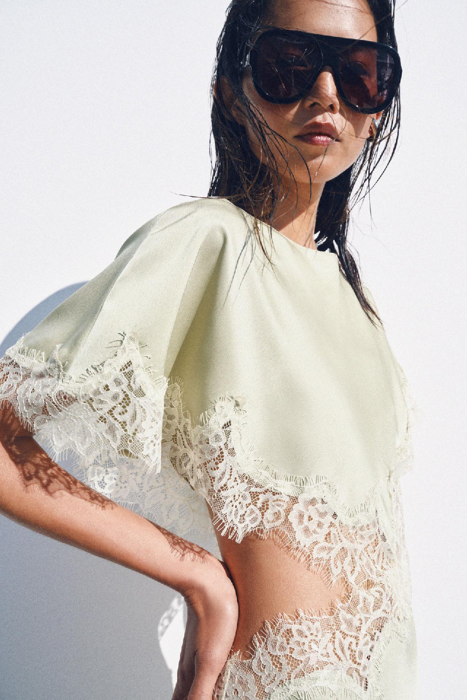 Sage Whisper Midi Dress