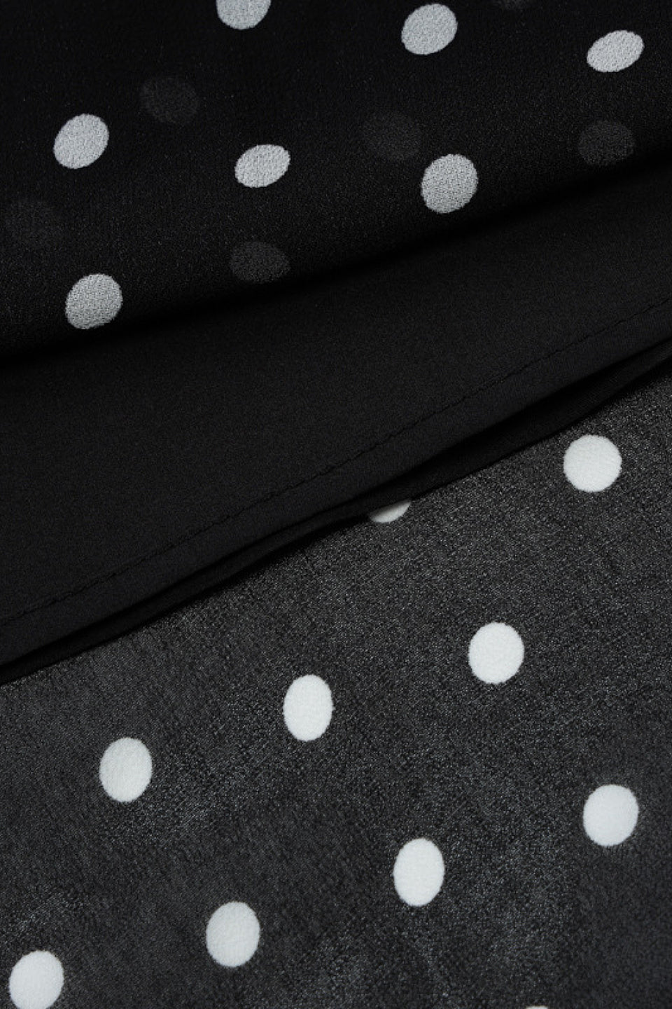 Noir Dot Halter Ruffle Mini Dress