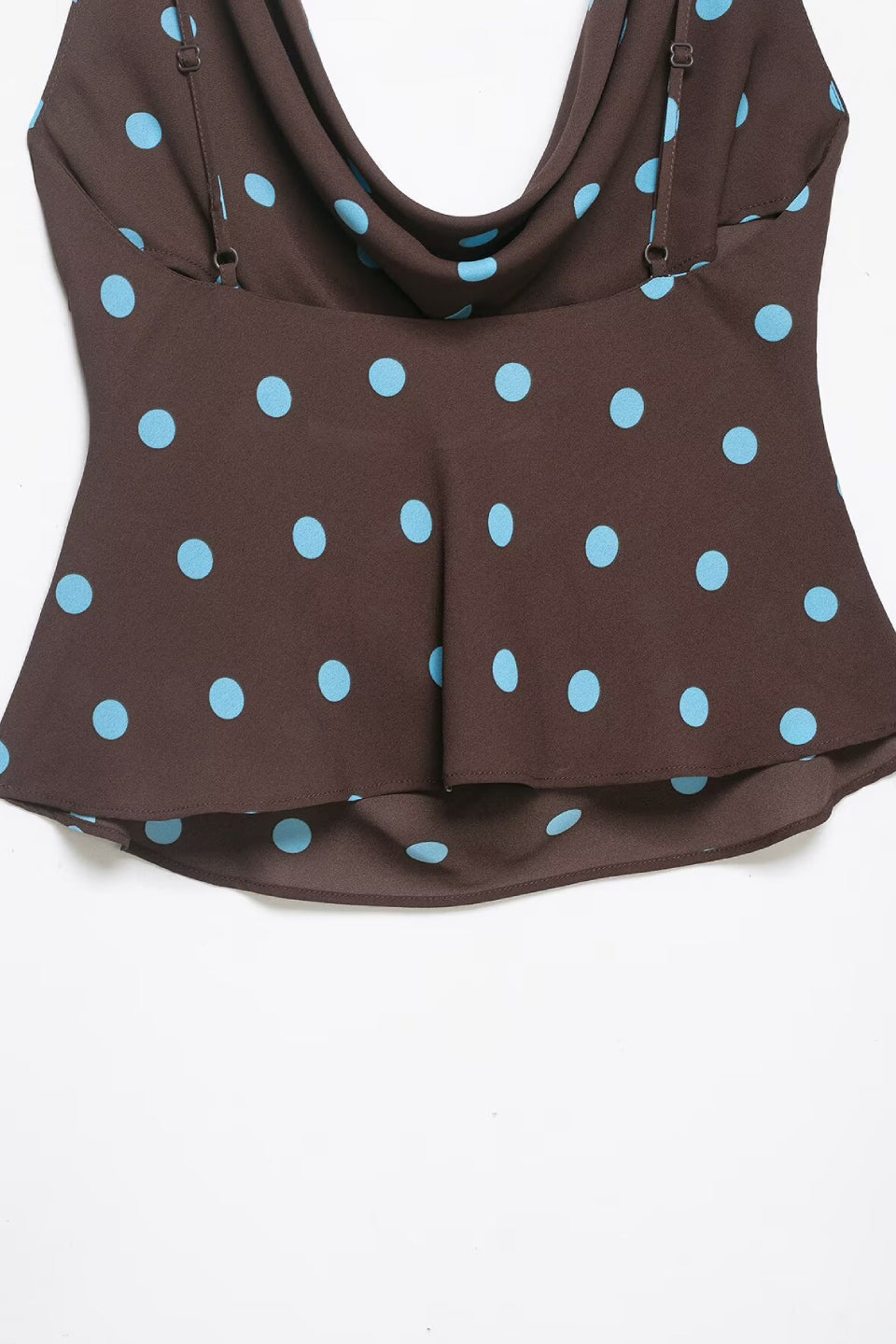 Polka Dot Cowl Cami Top
