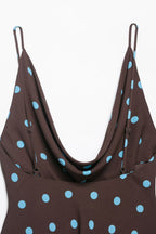 Polka Dot Cowl Cami Top