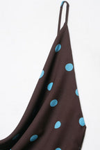 Polka Dot Cowl Cami Top