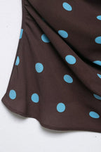 Polka Dot Cowl Cami Top