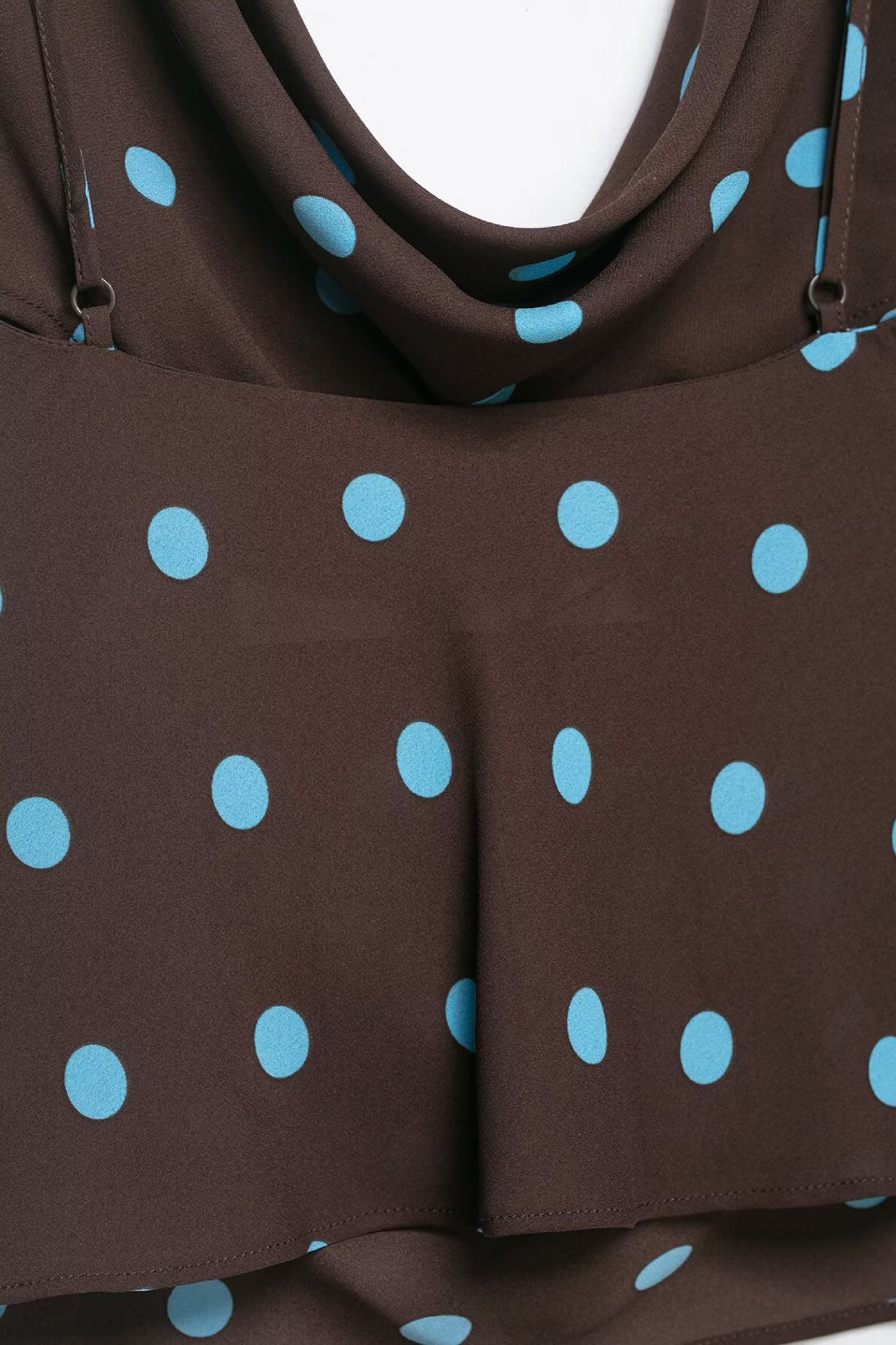 Polka Dot Cowl Cami Top