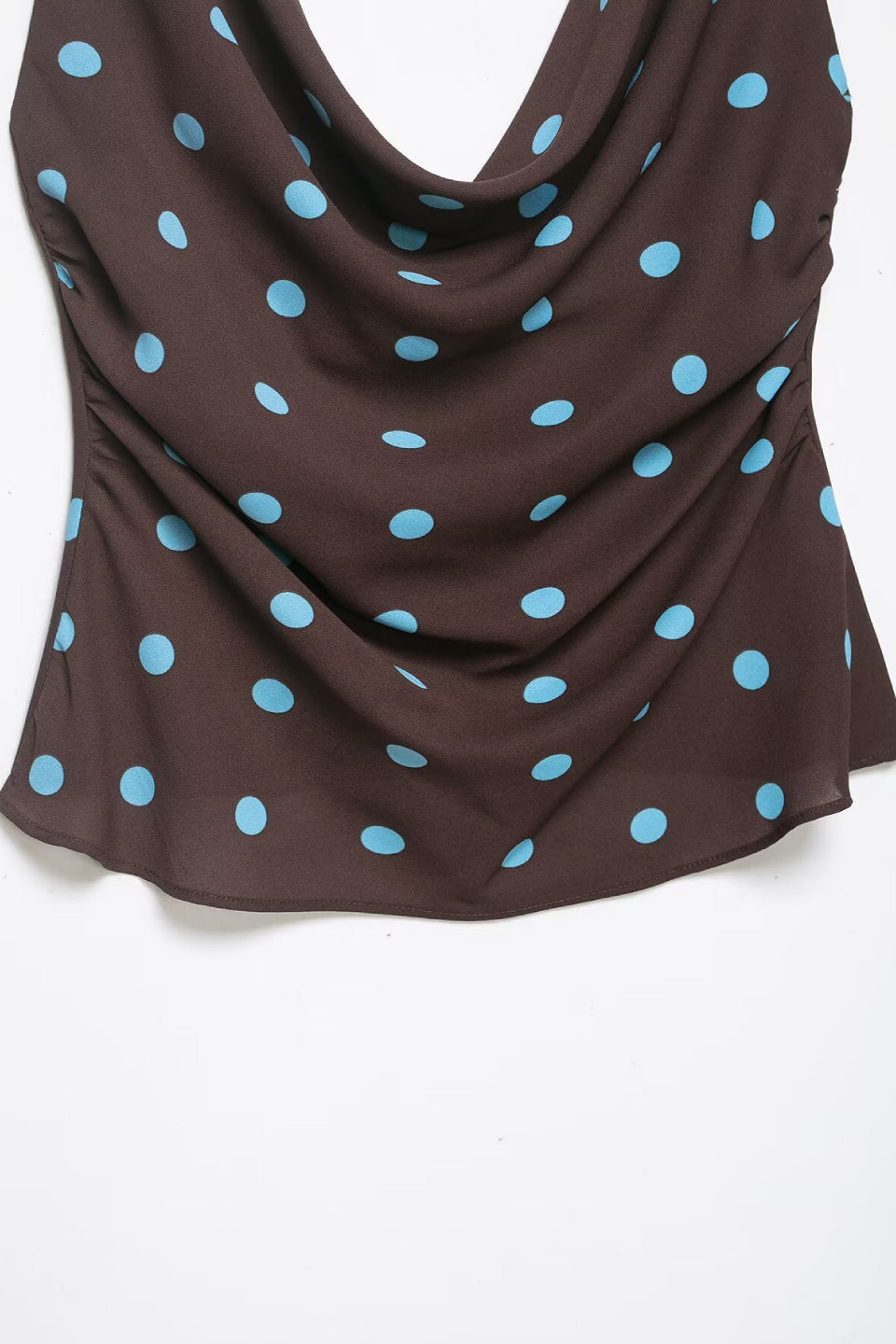 Polka Dot Cowl Cami Top
