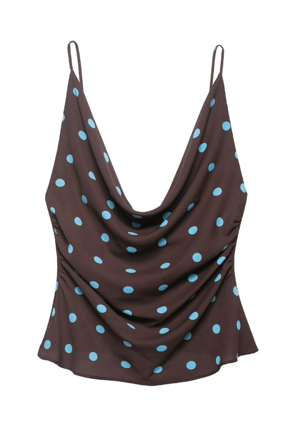Polka Dot Cowl Cami Top