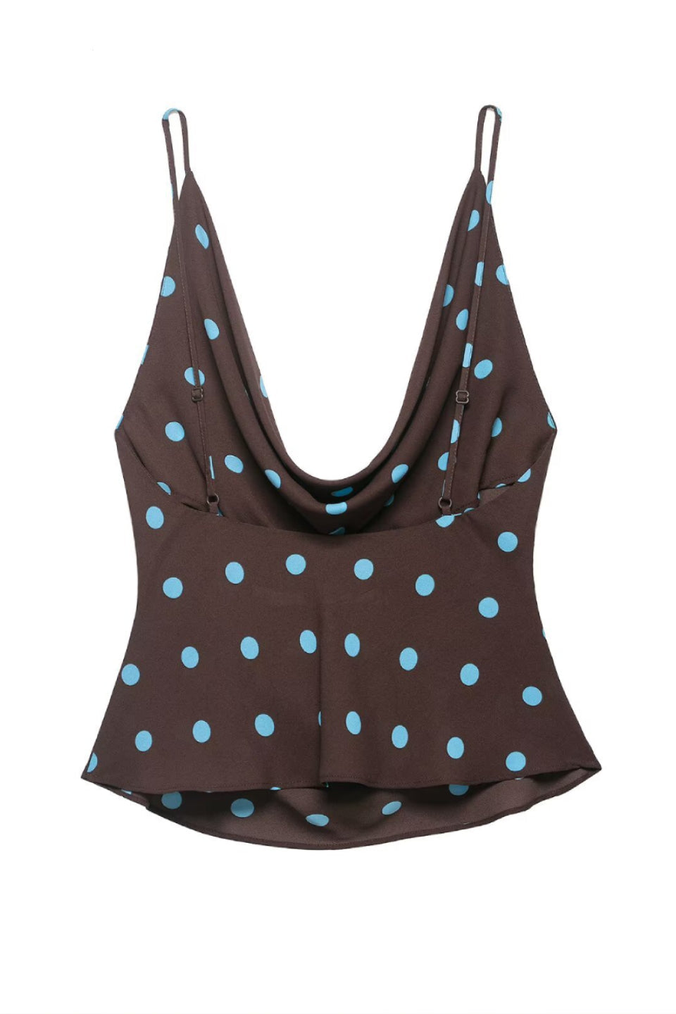 Polka Dot Cowl Cami Top