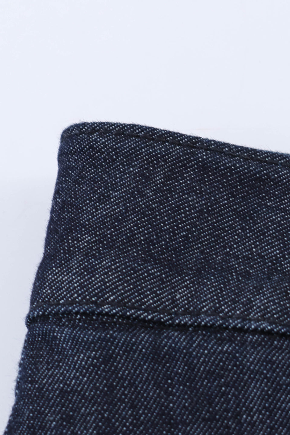 Lace Trim Denim Skirt