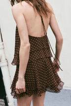 Polka Dot Ruffle Mini Dress