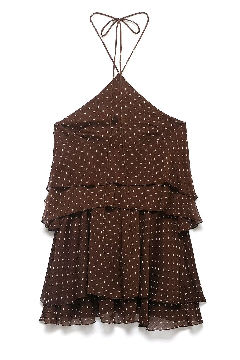 Polka Dot Ruffle Mini Dress