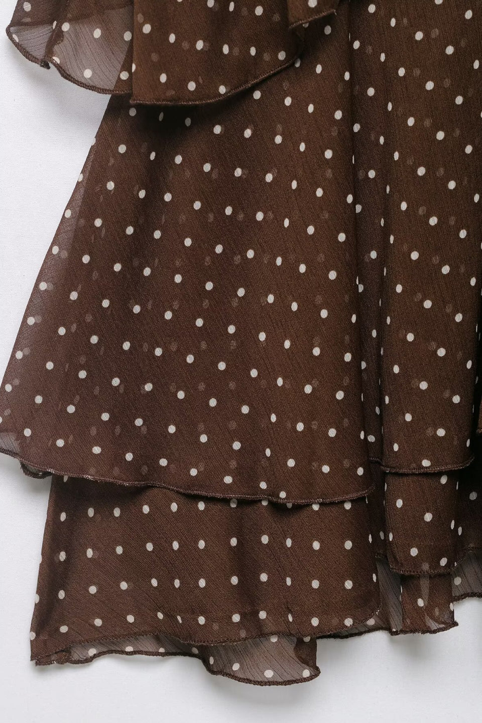 Polka Dot Ruffle Mini Dress