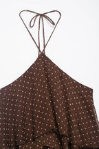 Polka Dot Ruffle Mini Dress