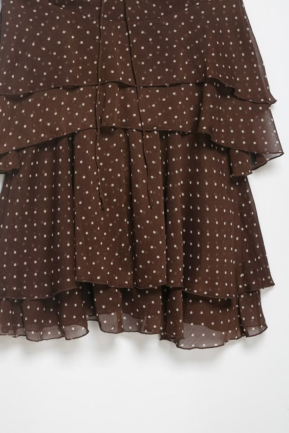 Polka Dot Ruffle Mini Dress