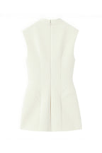 Mandarin Keyhole Mini Dress