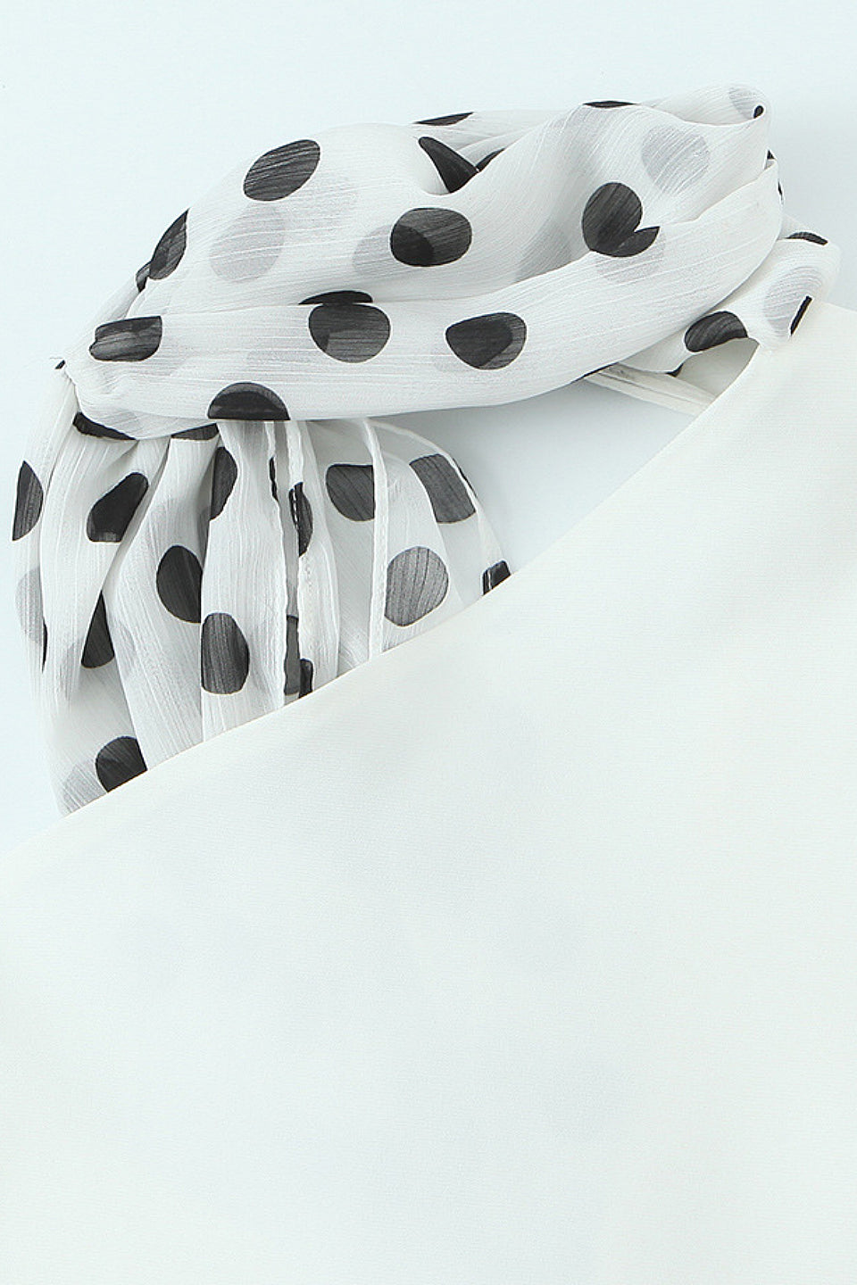 Polka Dot Scarf Mini Dress