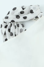 Polka Dot Scarf Mini Dress