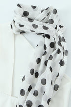 Polka Dot Scarf Mini Dress