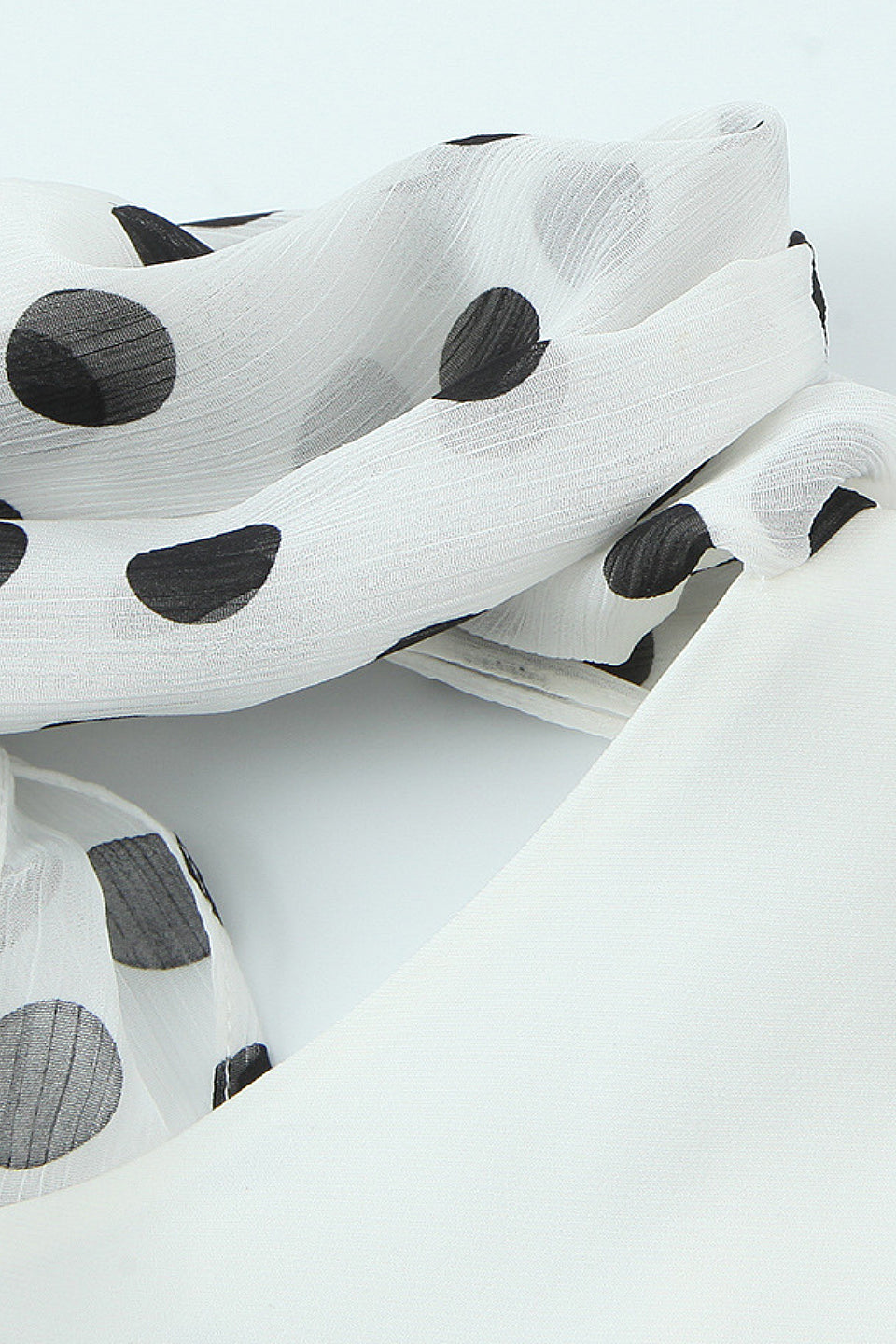 Polka Dot Scarf Mini Dress