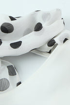Polka Dot Scarf Mini Dress