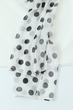 Polka Dot Scarf Mini Dress