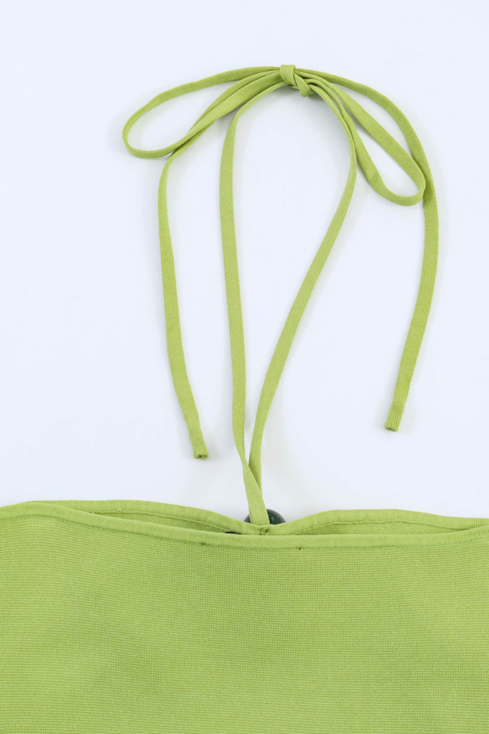 Green Halter Bodycon Mini Dress