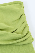 Green Halter Bodycon Mini Dress