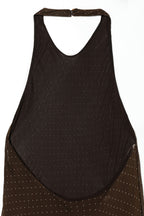 Polka Dot Halter Midi Dress