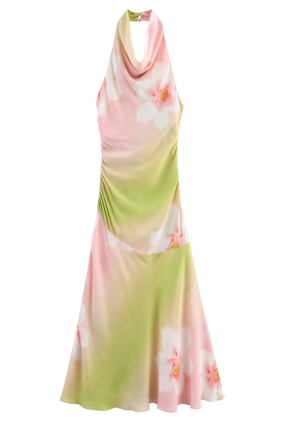 Floral Cowl Maxi Dress