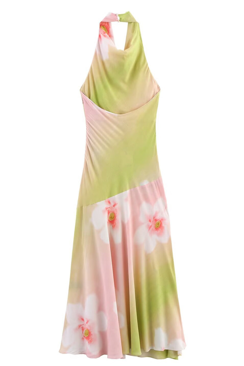 Floral Cowl Maxi Dress