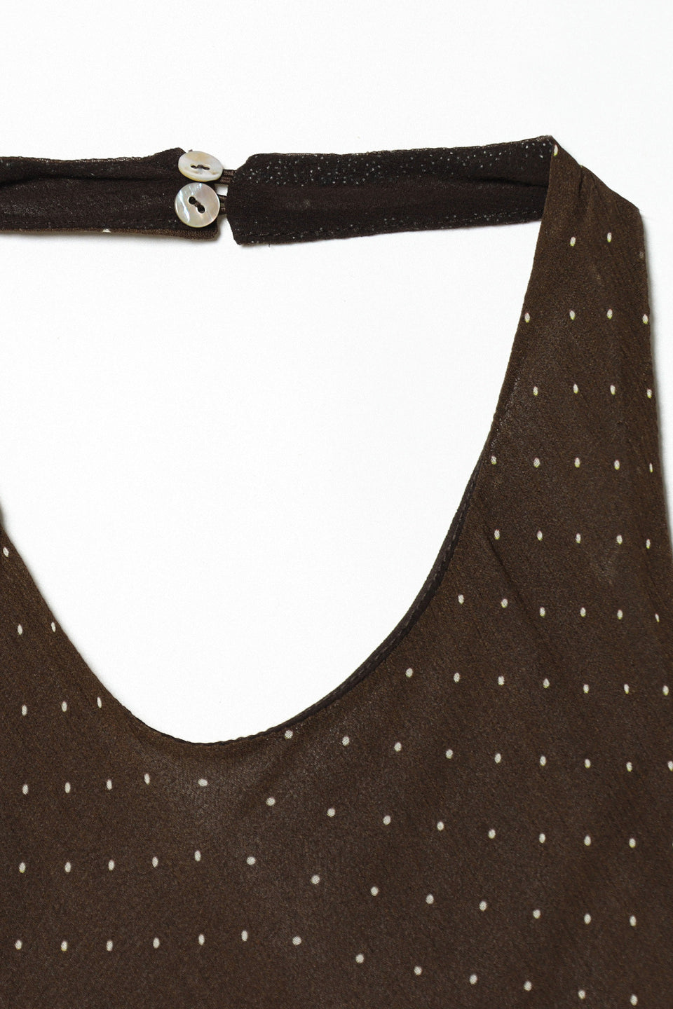Polka Dot Halter Midi Dress