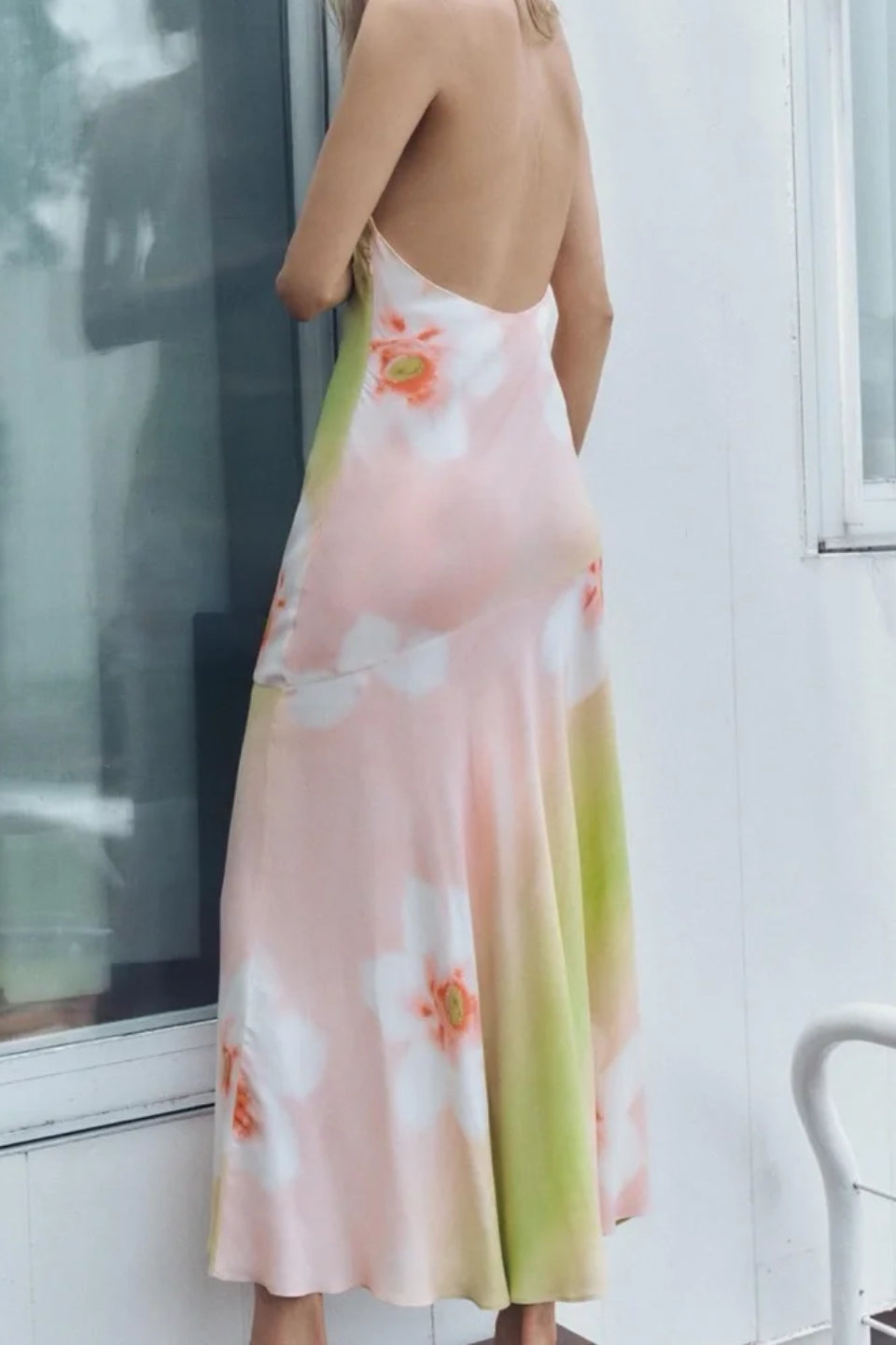 Floral Cowl Maxi Dress
