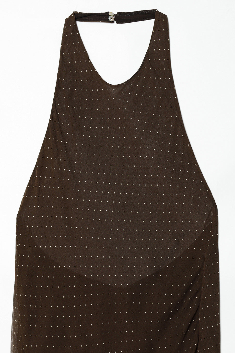 Polka Dot Halter Midi Dress