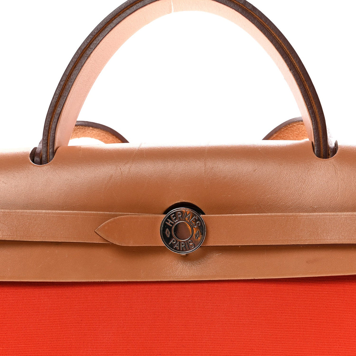 Vache Hunter Toile Herbag Zip 31 PM Capucine Fauve
