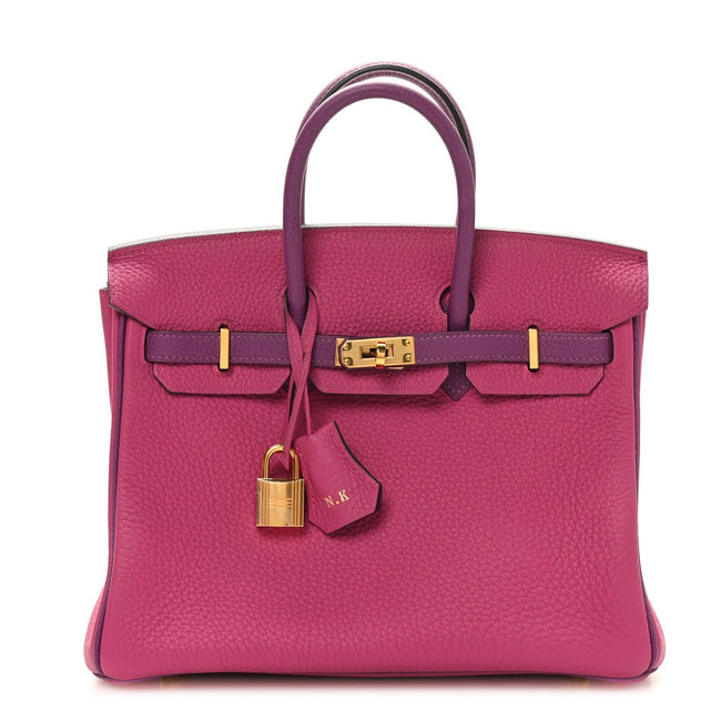 Togo Horseshoe Birkin 25 Rose Pourpre Cassis Hover Image