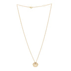 18K Yellow Gold Diamond Bouton de Camelia Pendant Necklace