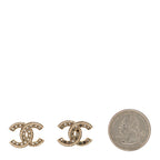 Crystal Timeless CC Earrings Light Gold