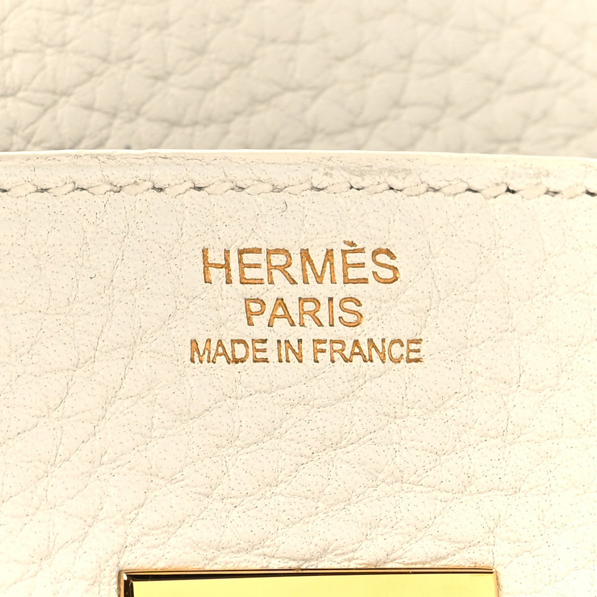 Taurillon Clemence Birkin 30 White