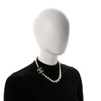 Pearl CC 100th Anniversary Necklace Light Gold