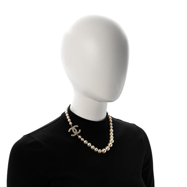 Pearl CC 100th Anniversary Necklace Light Gold Main Image