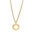 Metal Mirror Necklace Gold