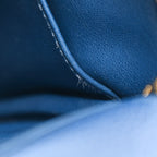 Taurillon Clemence Mini Lindy 20 Deep Bleu