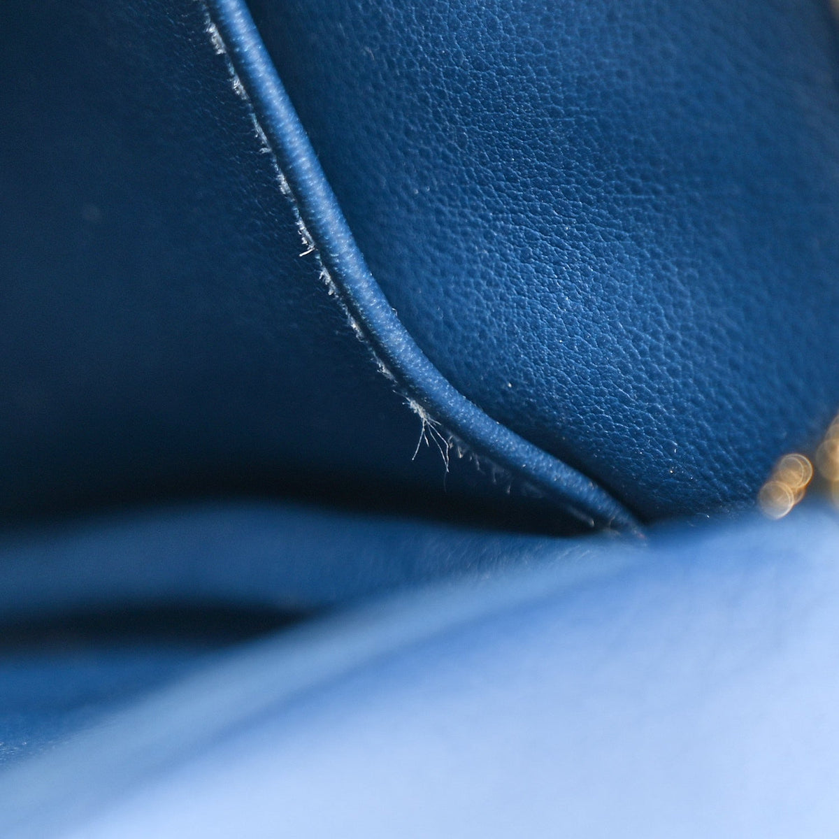 Taurillon Clemence Mini Lindy 20 Deep Bleu