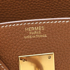 Togo Birkin 30 Gold