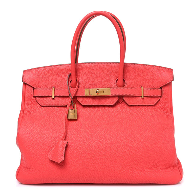 Togo BIRKIN 35 Rouge Pivoine Hover Image