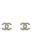 Crystal CC Earrings Silver