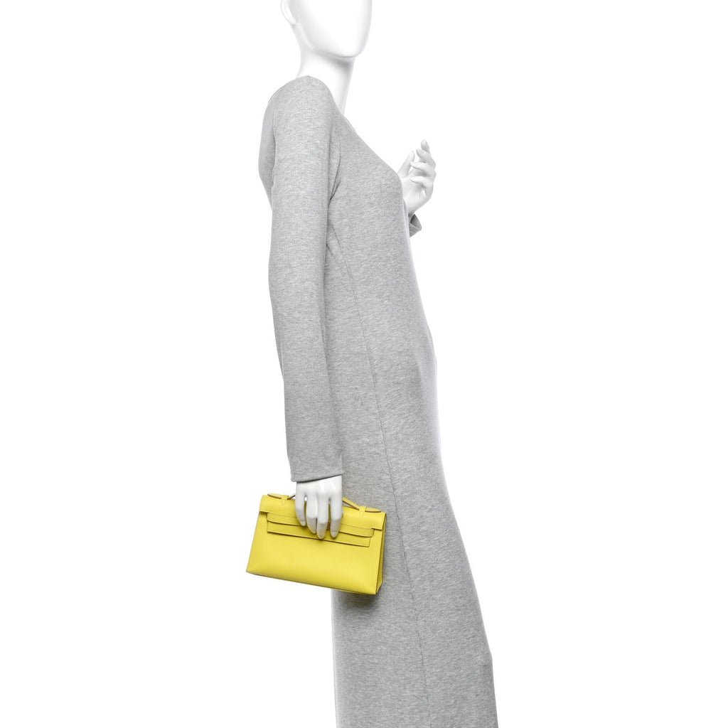 Swift Kelly Pochette Clutch Lime