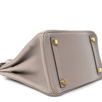 Taurillon Novillo Birkin 25 Gris Asphalte