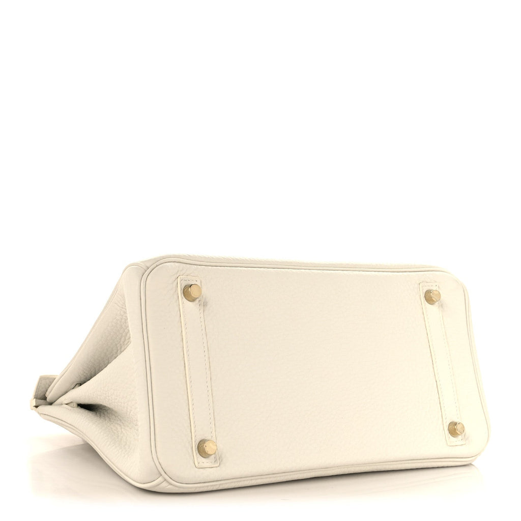 Taurillon Clemence Birkin 30 White