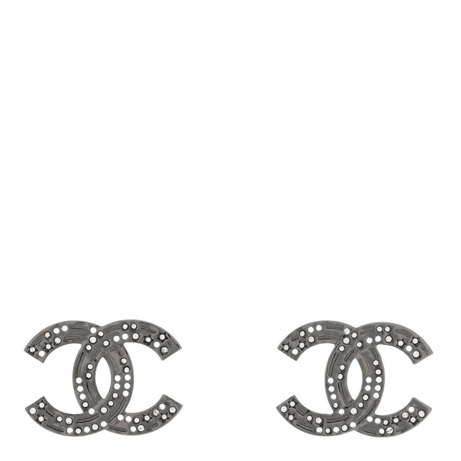 Ruthenium Crystal Star CC Earrings Hover Image
