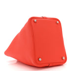 Taurillon Clemence Picotin Lock 18 PM Orange Field