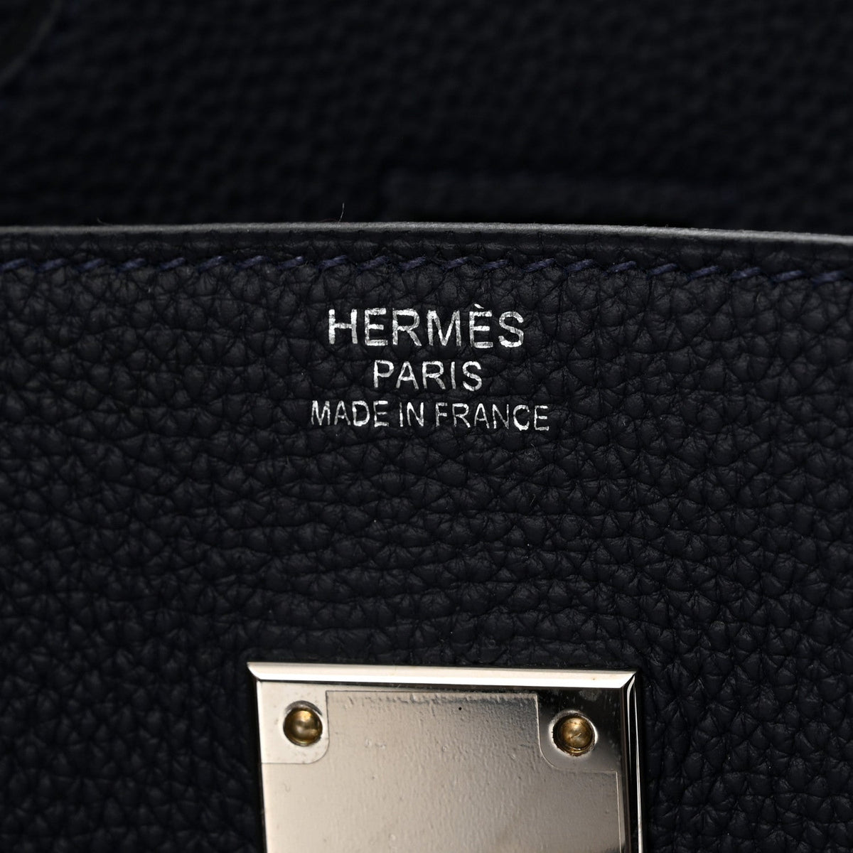 Togo Todoo Feutre HAC Birkin 50 Gris Clair Bleu Nuit